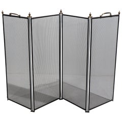 Four Fold Fireplace Screen Spark Gard
