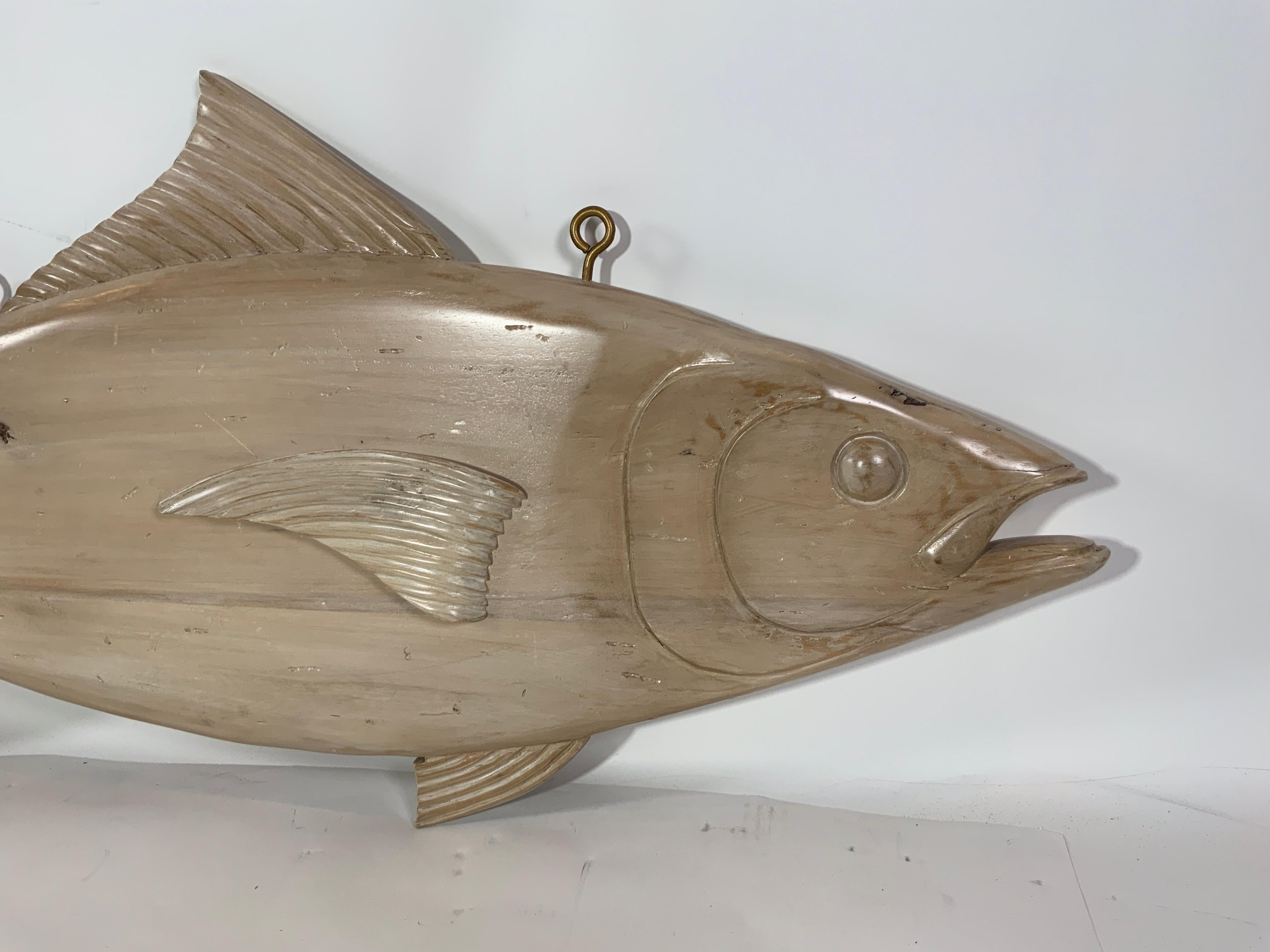 Woodwork Four Foot Carved Atlantic Bluefin Tuna