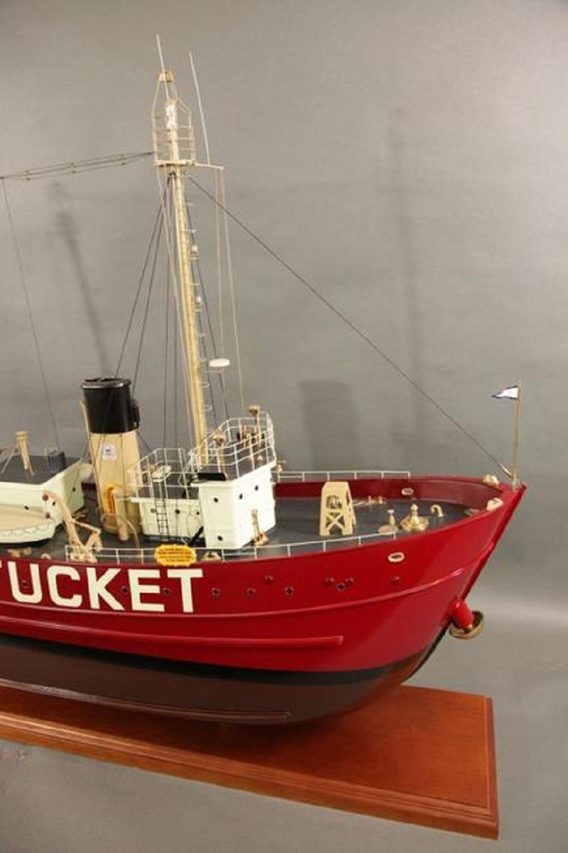 Late 20th Century Four Foot Model of Nantucket Lightship