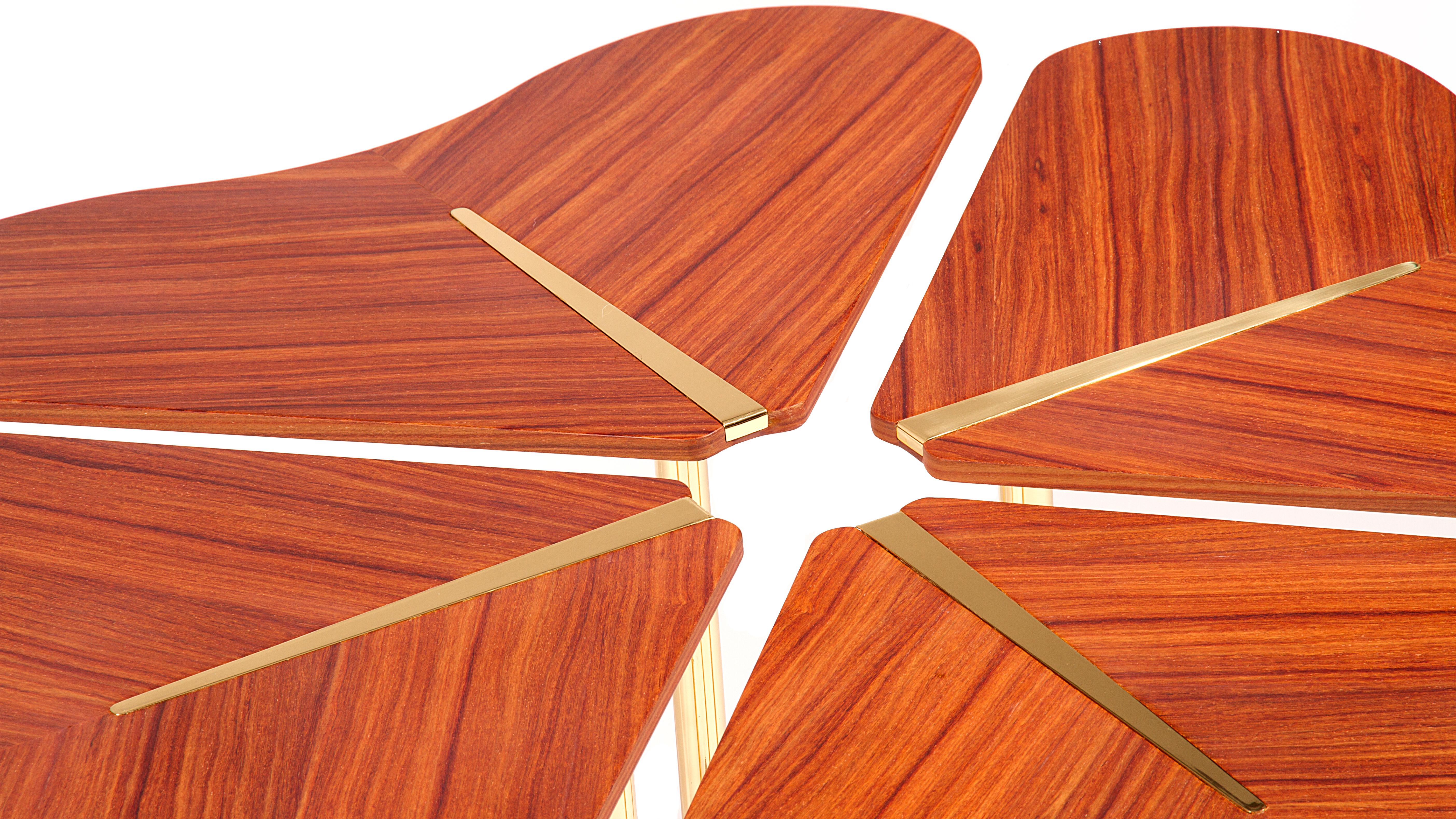 Four... for Luck Coffee Table, Rosewood, Insidherland by Joana Santos Barbosa In New Condition For Sale In Maia, Porto