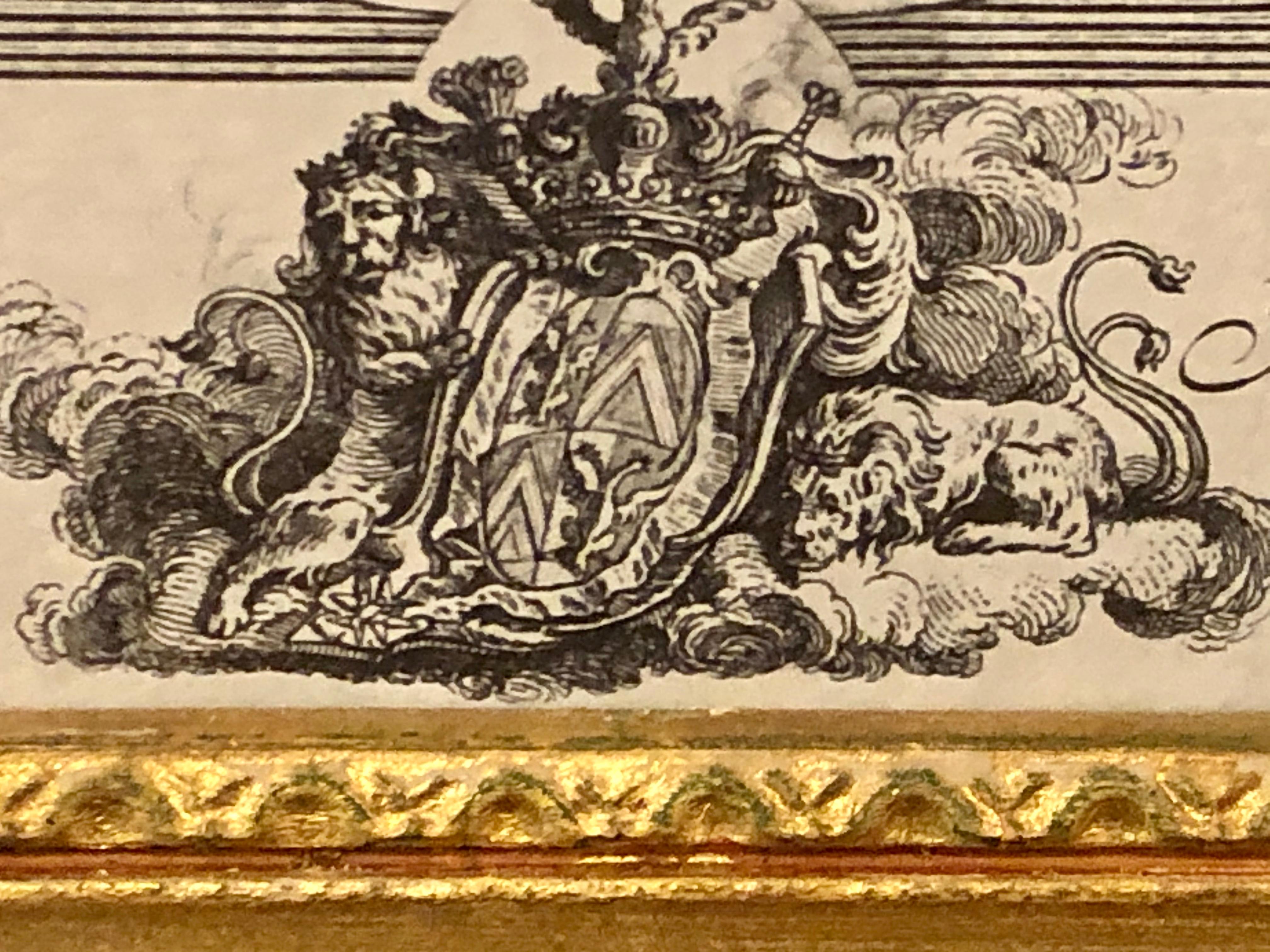 Four Framed Elements “Putti” Etchings after François Boucher’s 9