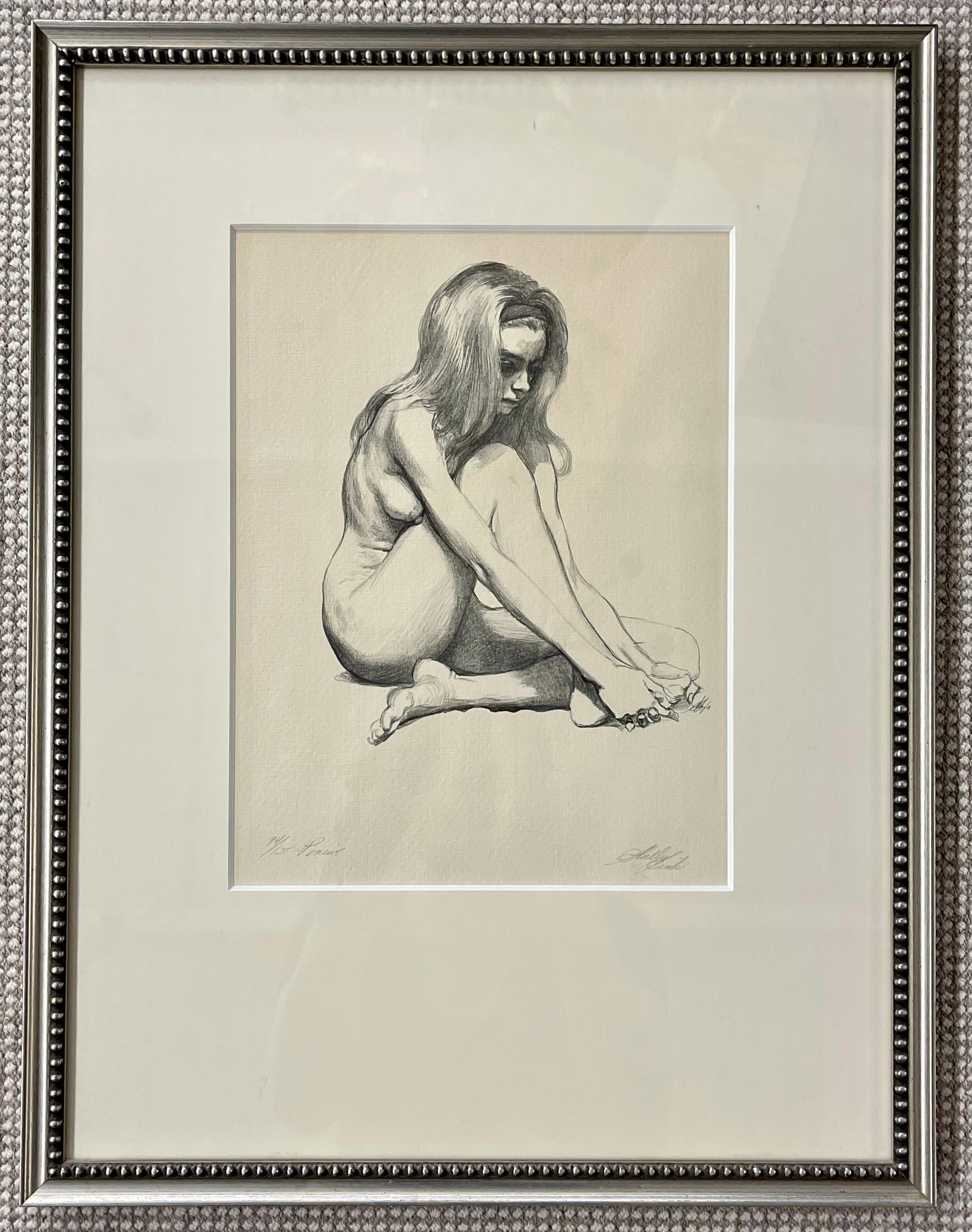 Four Framed Pencil Signed and Numbered Etchings, Finely Framed and Matted In Good Condition For Sale In Stamford, CT