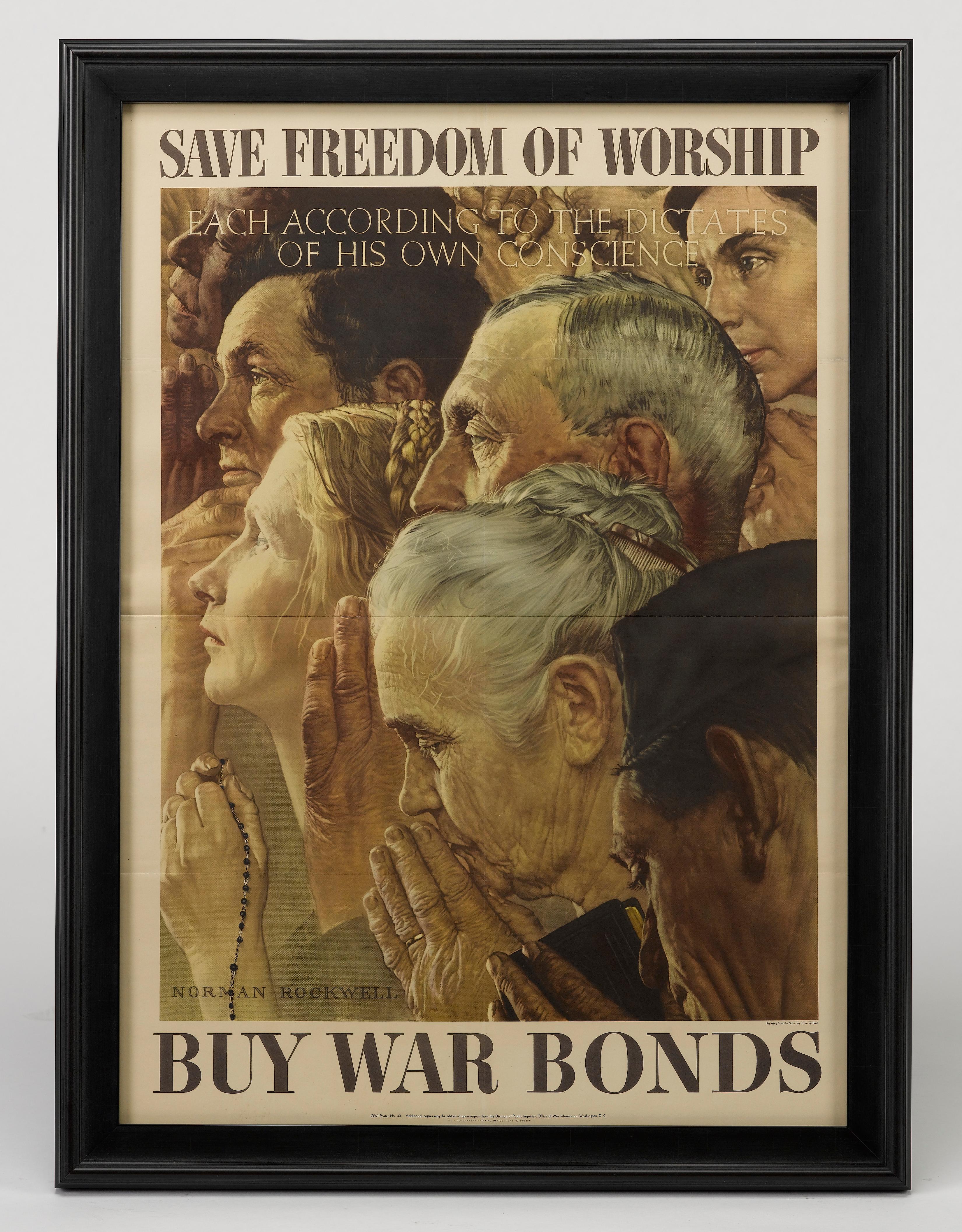 norman rockwell ww2 posters