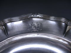 Quatre plats français en argent Secondcourse avec les armoiries du baron Rothschild