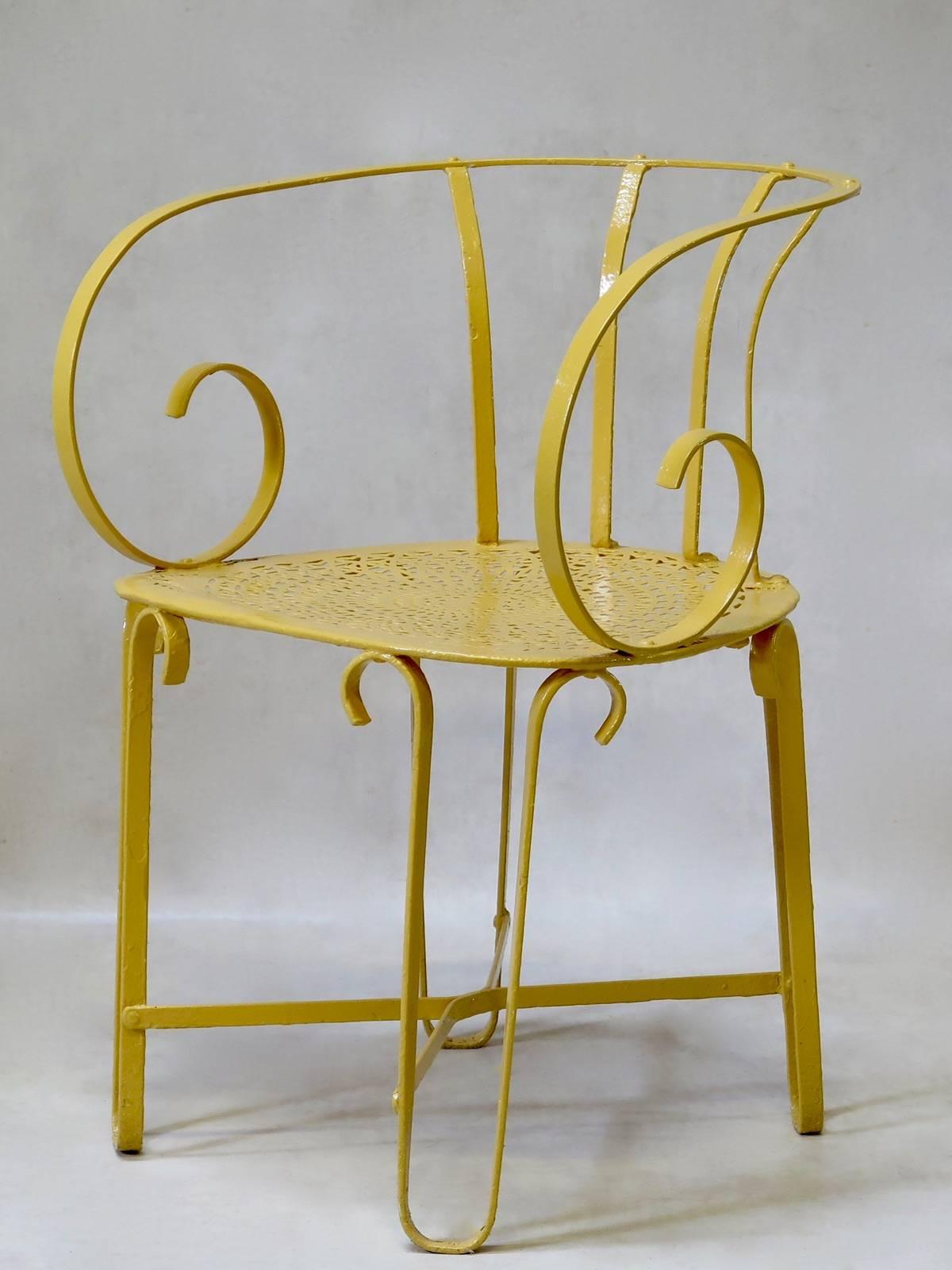 french iron chairs