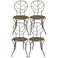 Vintage Four Garden Chairs by Jean-Michel Frank, 1895-1941