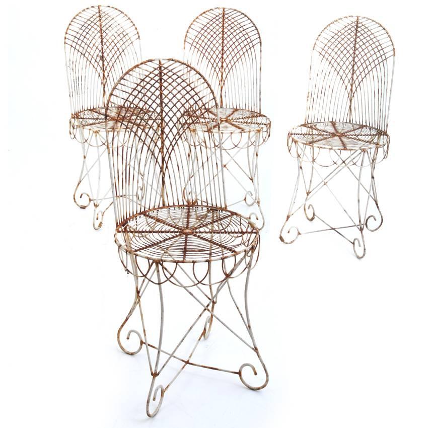 Four Garden Chairs, Early 20th Century 2
