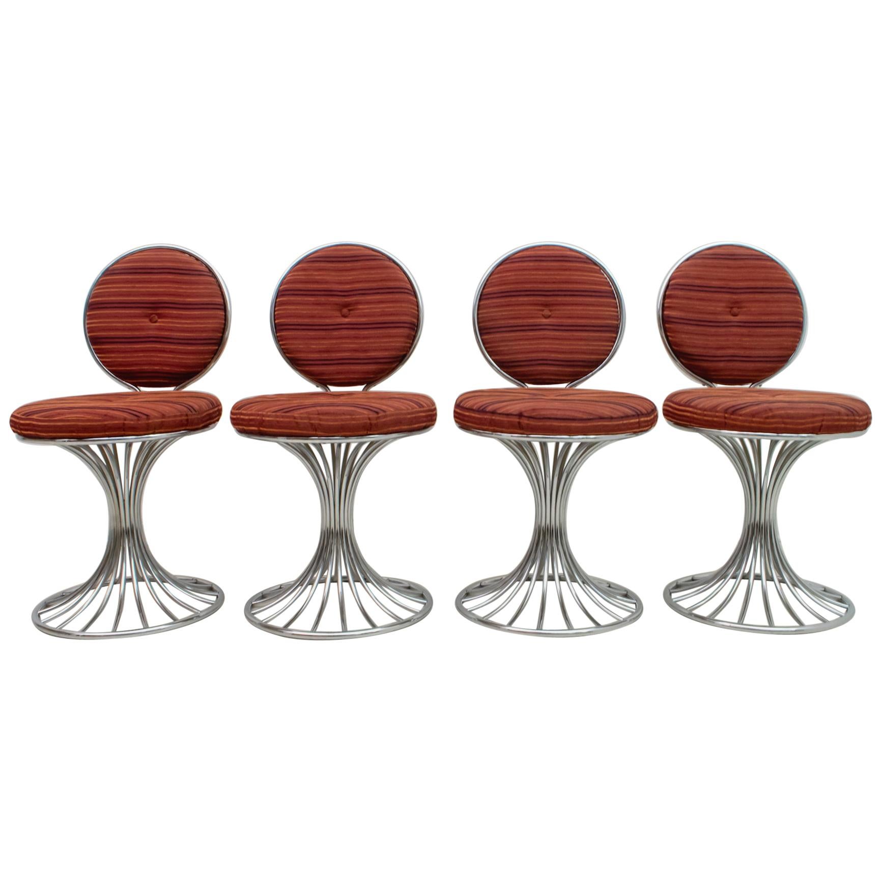 Four Gastone Rinaldi Mid-Century Modern Italian Armchairs for RIMA, 1960s