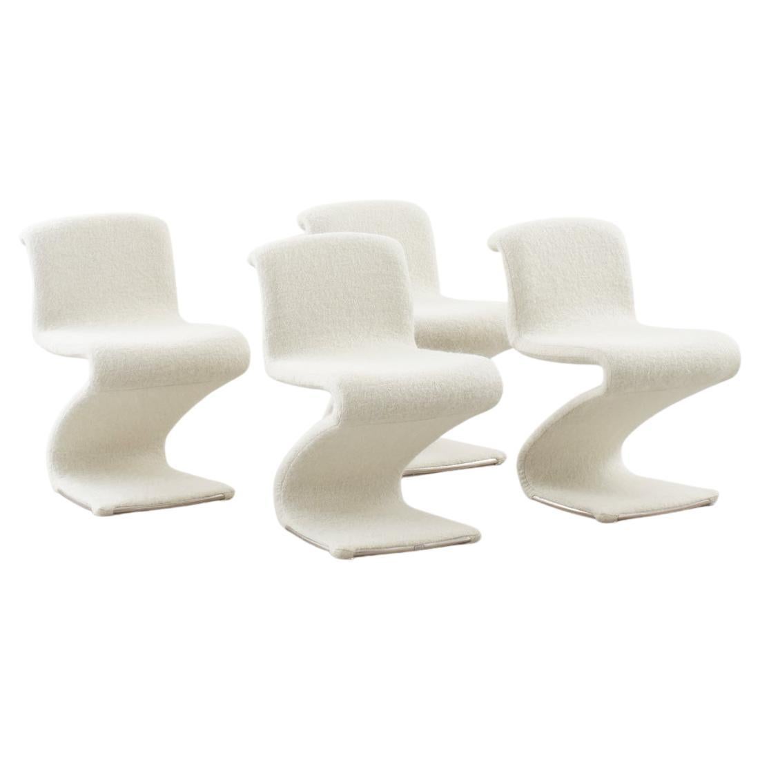 Set of four Gastone Rinaldi 'Z' Chairs, Rima, Italy 1970s For Sale