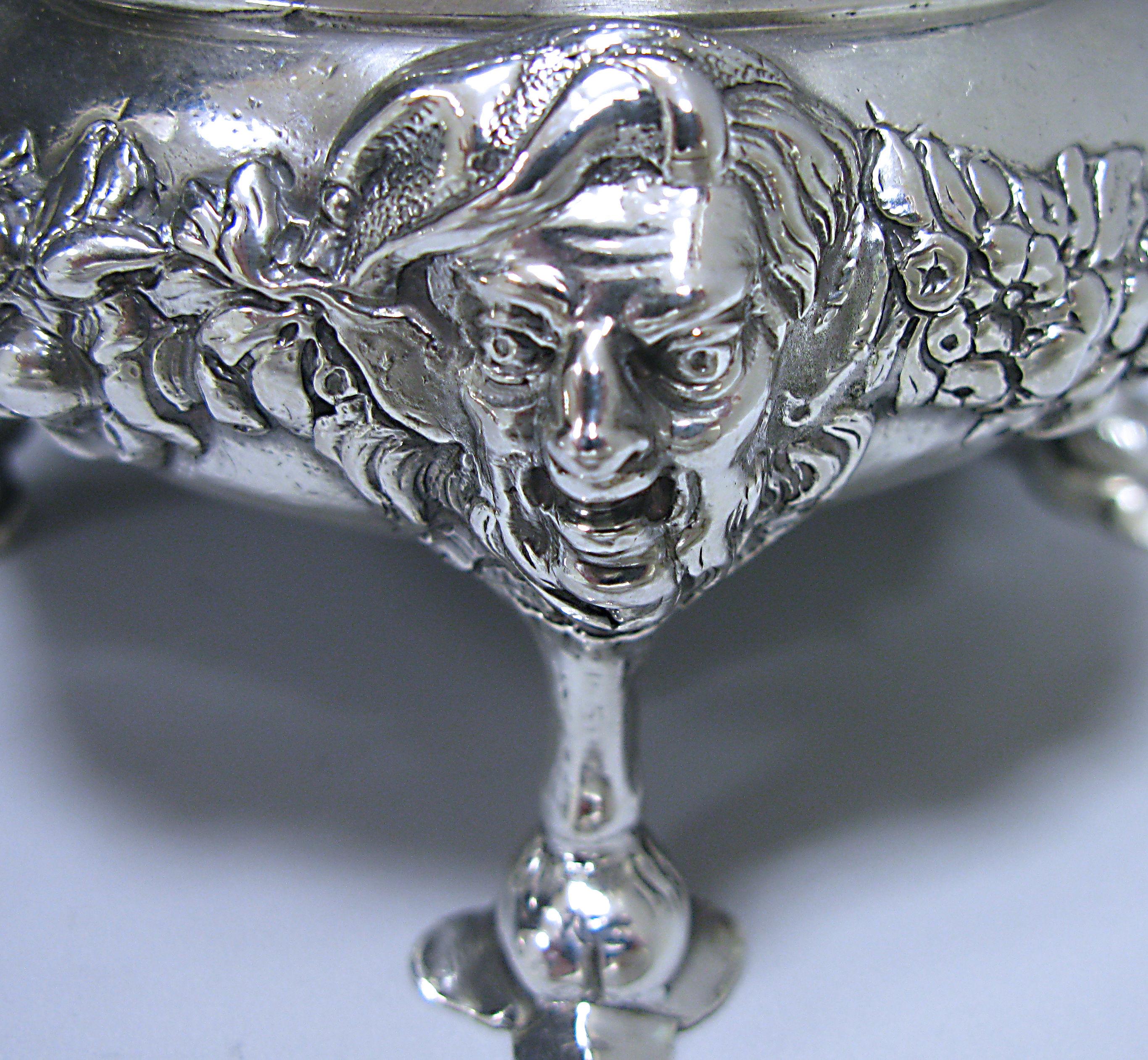 Four George II Antique Silver Salts For Sale 1