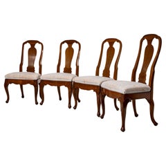 Four George II Dining Room Chairs, 18th Century