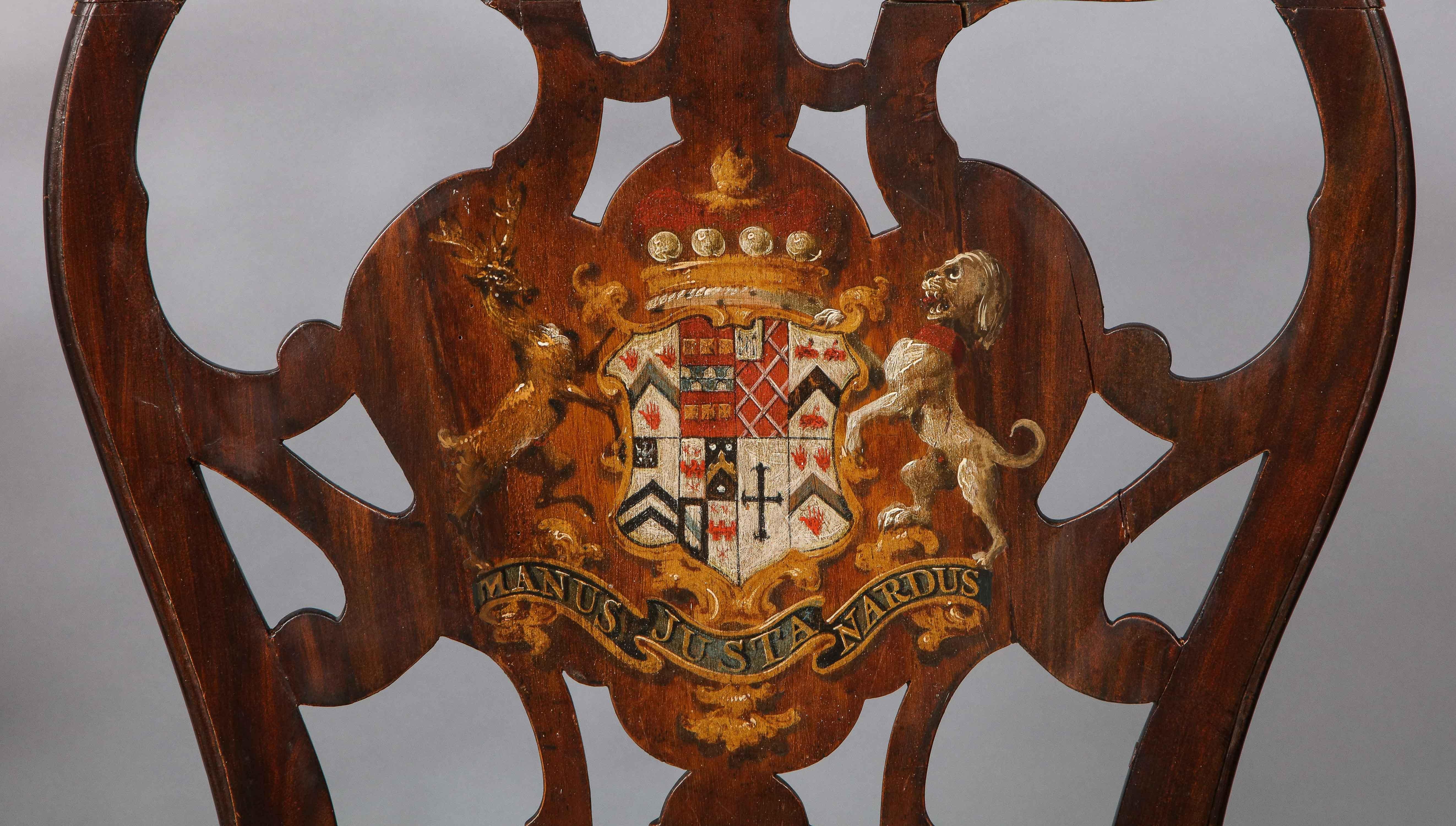 Four George III Hall Chairs 11