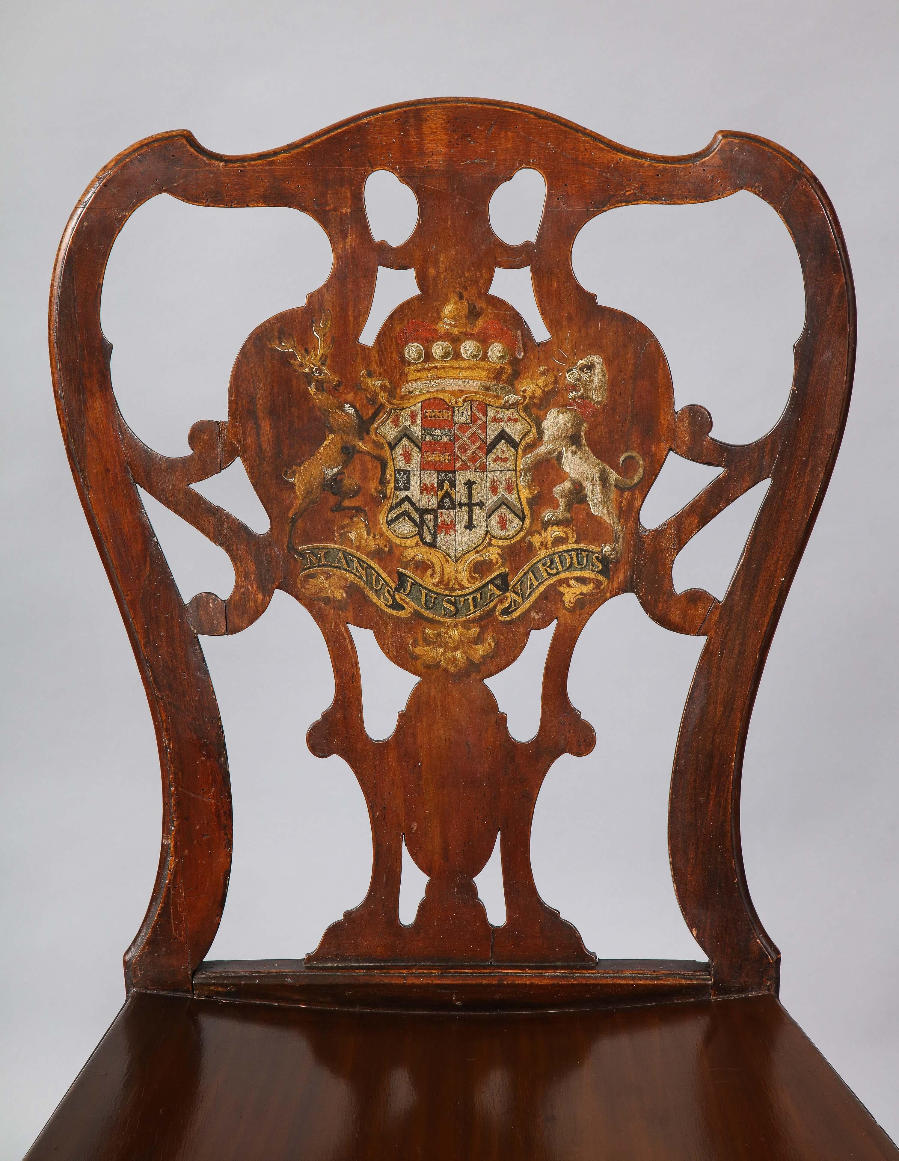 Four George III Hall Chairs 1