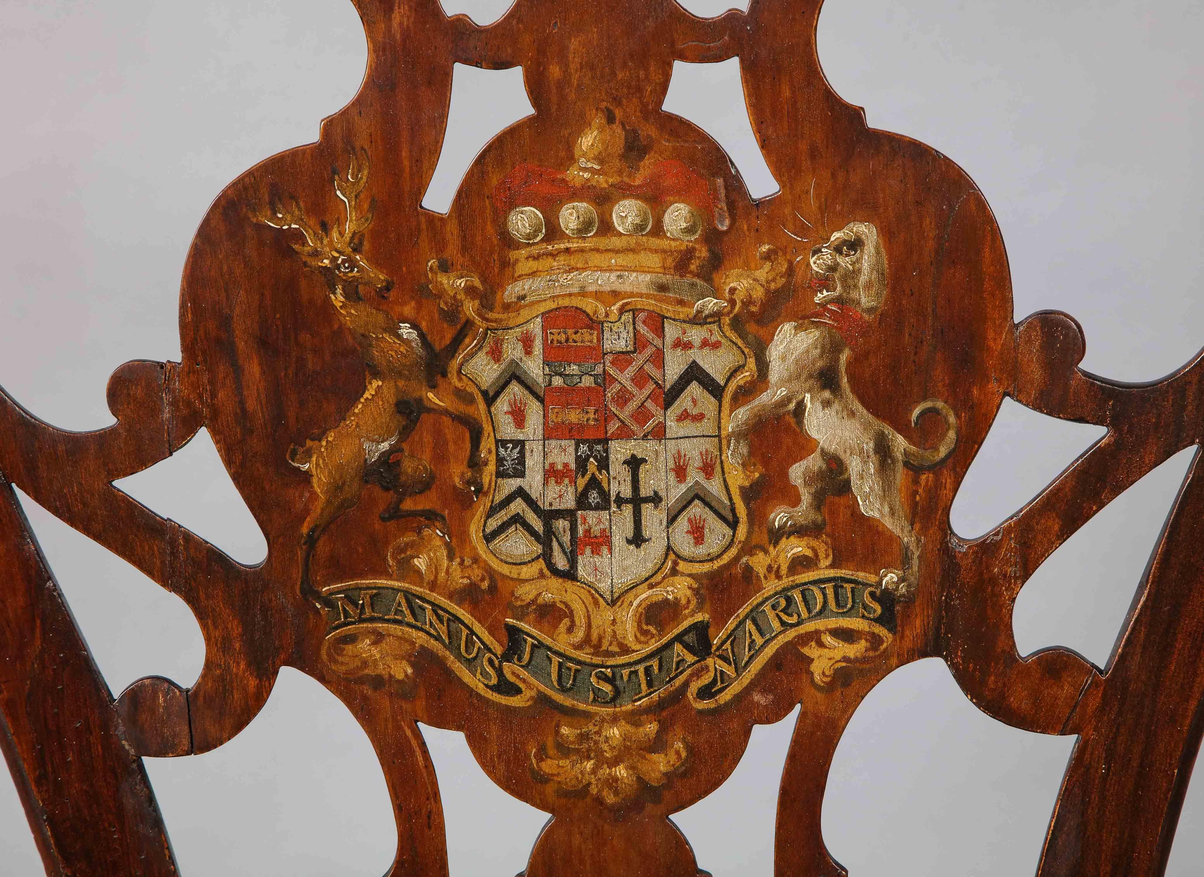Four George III Hall Chairs 2