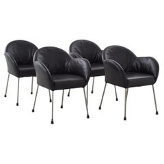 Four Gerard Van Den Berg Dining Chairs Label, Netherlands, 2000