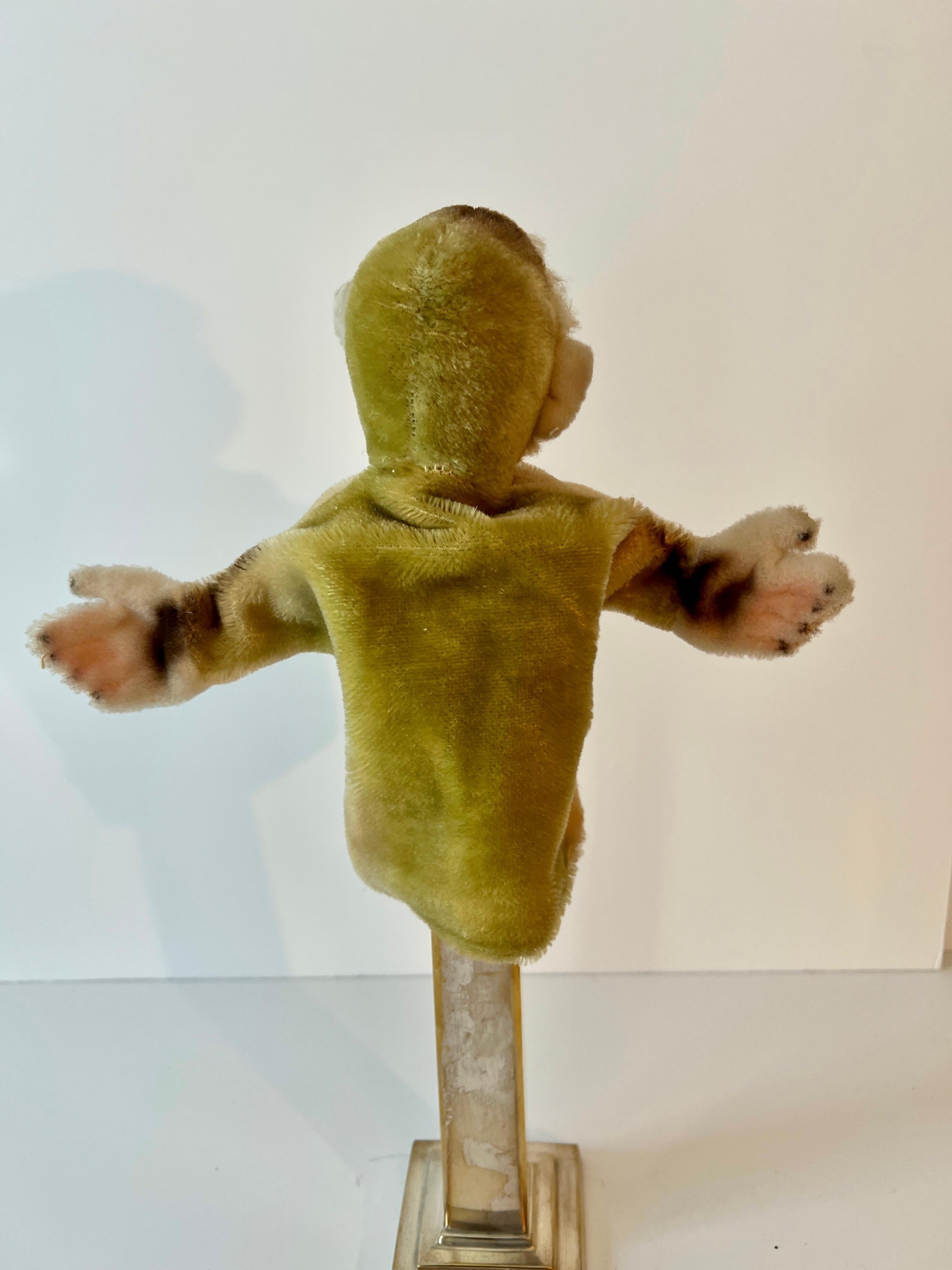 Four Hands, leone, scimmia e coniglio di Steiff, marionette a mano in vendita 3