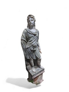 Four Hand-Carved Italian Marble Statues Representing the Four Seasons, 220 cm