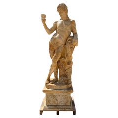 Four Hand-Carved Italian Marble Statues Representing the Four Seasons, 220 cm