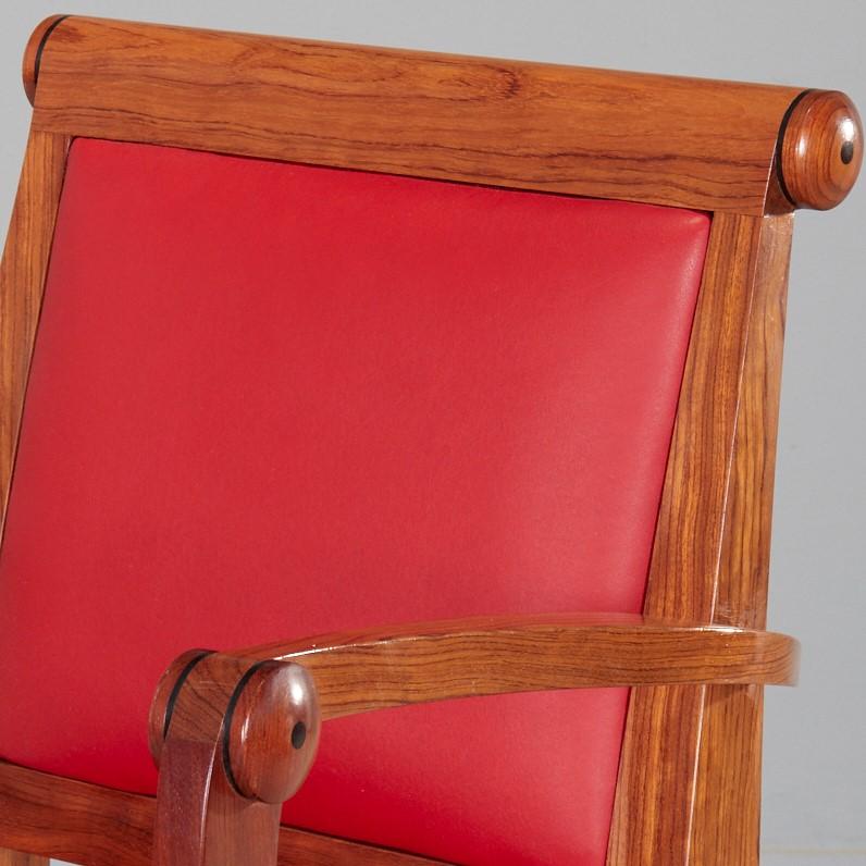 Hand-Carved Four Hand Crafted Ruhlmann Style Art Deco Style Chairs - Ronald C. Puckett & Co.