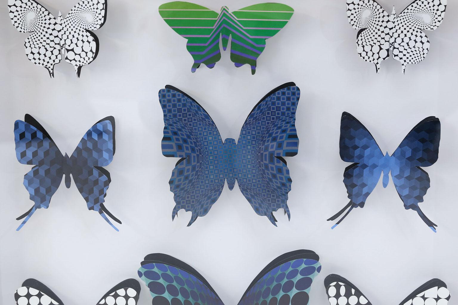 Four Handcut Butterfly Boxes (Moderne)