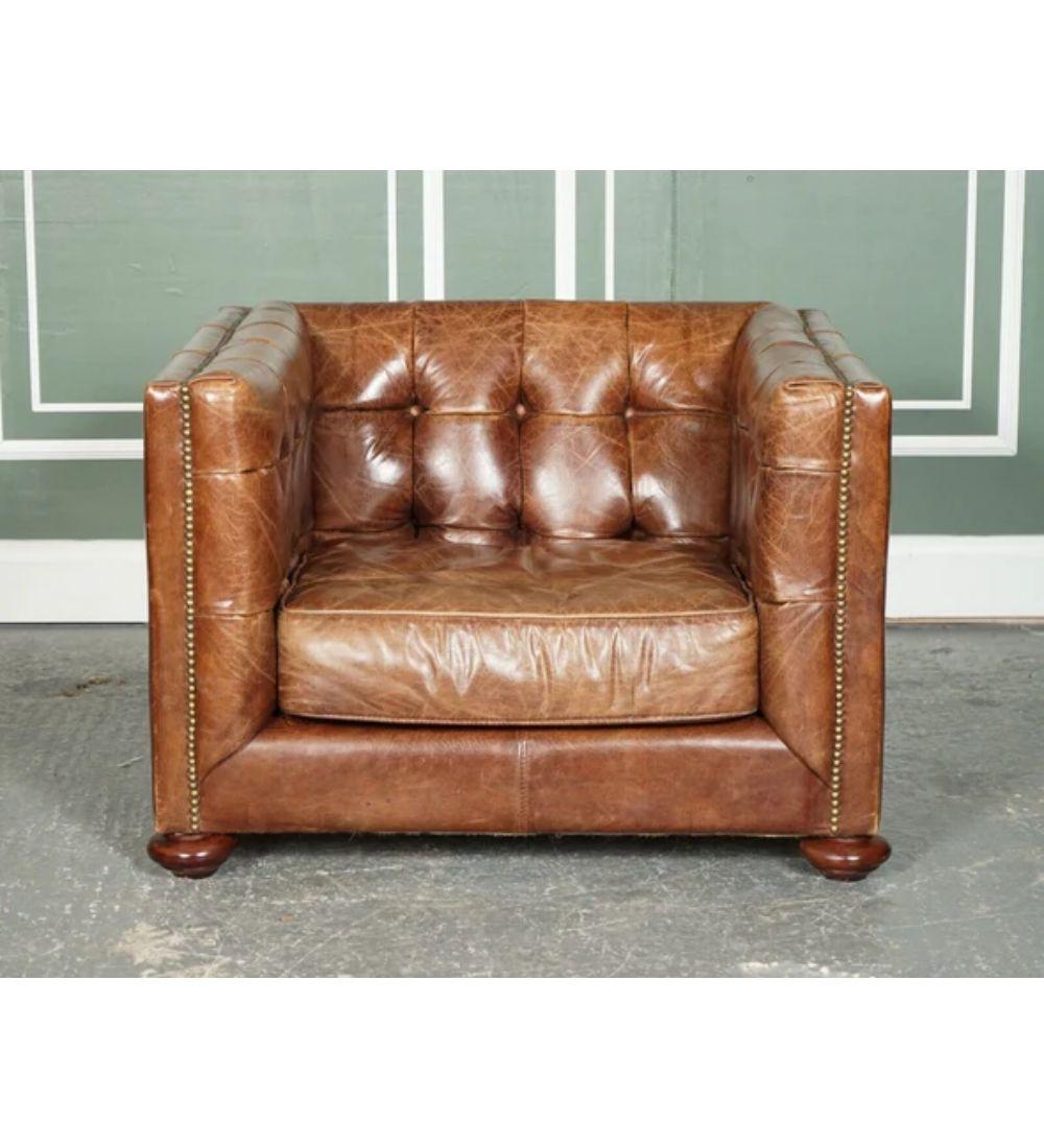 four hands leather chair