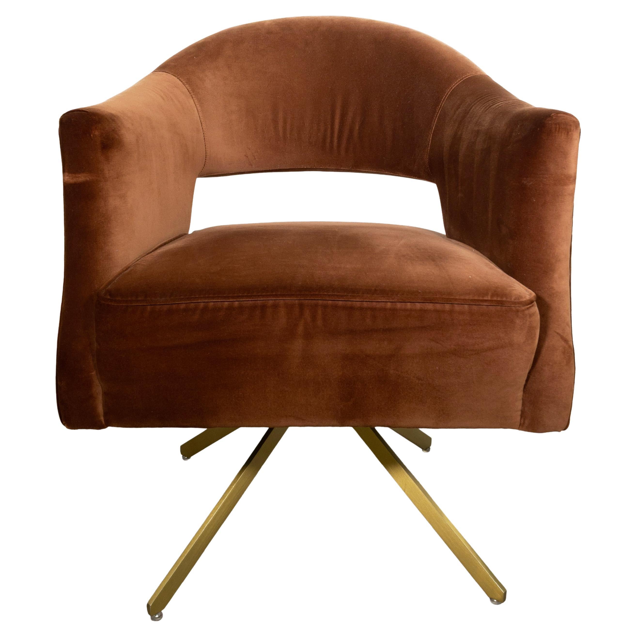 Sedia da scrivania Auburn Adara in stile Midcentury di Four Hands in vendita