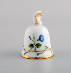 Four Herend Table Bells in Hand-Painted Porcelain with Flowers, 1980's