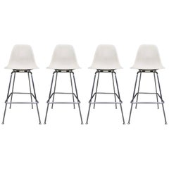 Four Herman Miller Eames Barstools