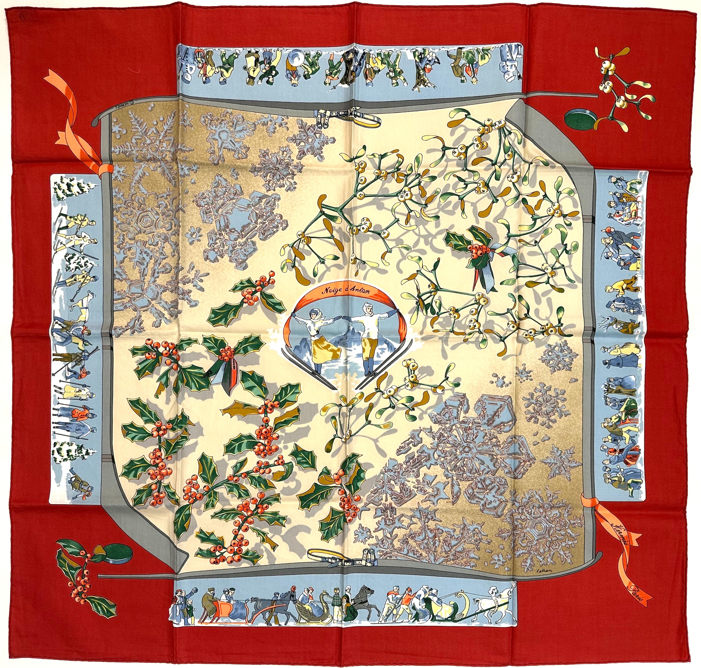 
Four Hermes Cotton Scarves
Comprising, Neige de Antan, Natya, Thalassa and another of tigers amidst long grasses.
26.5 by 26.5 in.
Condition Report
Good condition