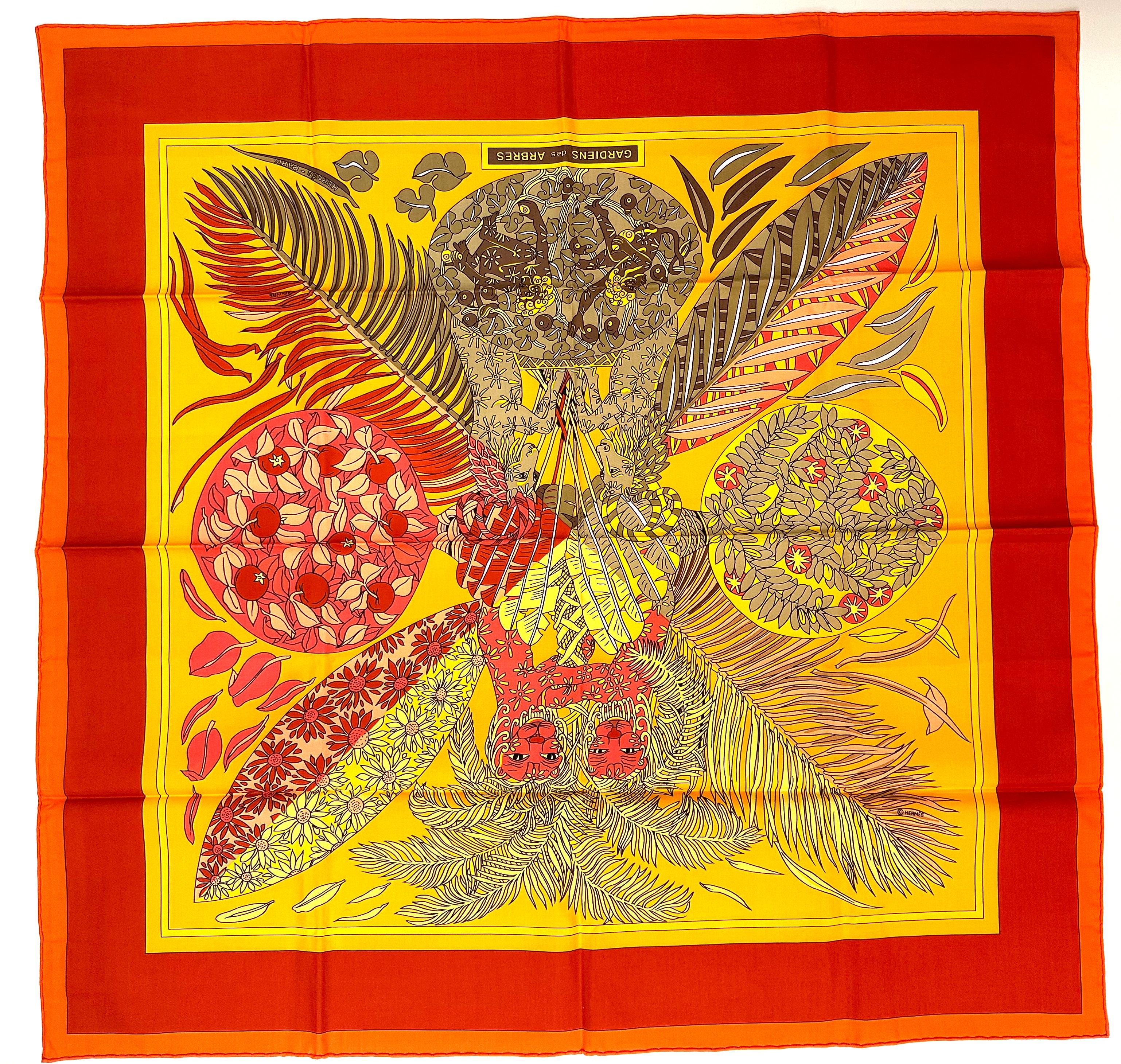 Four Hermes Cotton Scarves In Good Condition In West Palm Beach, FL