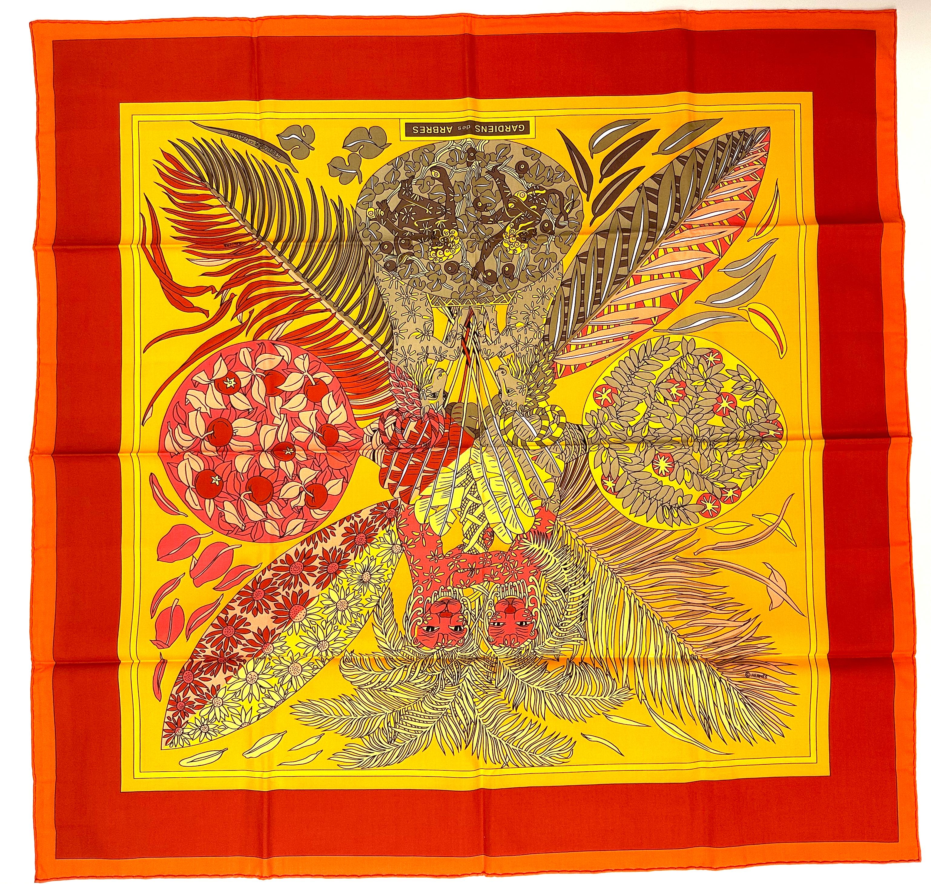 Women's or Men's  Four Hermes Cotton Scarves For Sale