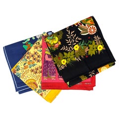 Four Hermes Cotton Scarves