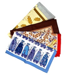 Four Hermes Cotton Scarves
