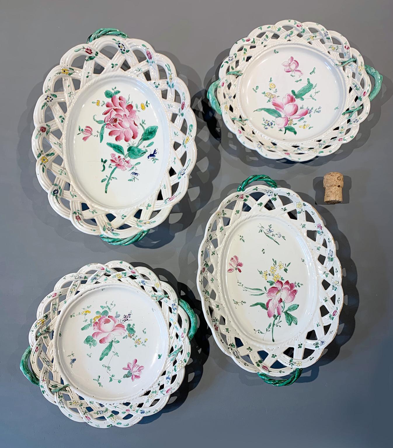 Quattro piatti antichi italiani, Antonio Ferretti, Lodi, 1770-1780 ca. in vendita 10