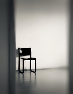 Vier italienische schwarze Lederstühle „Sistina“ von Tito Agnoli für Matteo Grassi