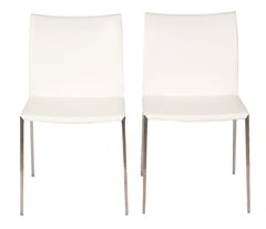 Four Italian 'Lia' Leather Side Chairs by Roberto Barbieri for Zanotta, Italy