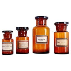 Four Italian Medicine Bottles, Early 1900s