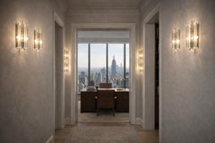 Four Italian Wall Sconce, Venini Style Murano, 1990s