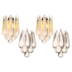 Four Italian Wall Sconces, Murano