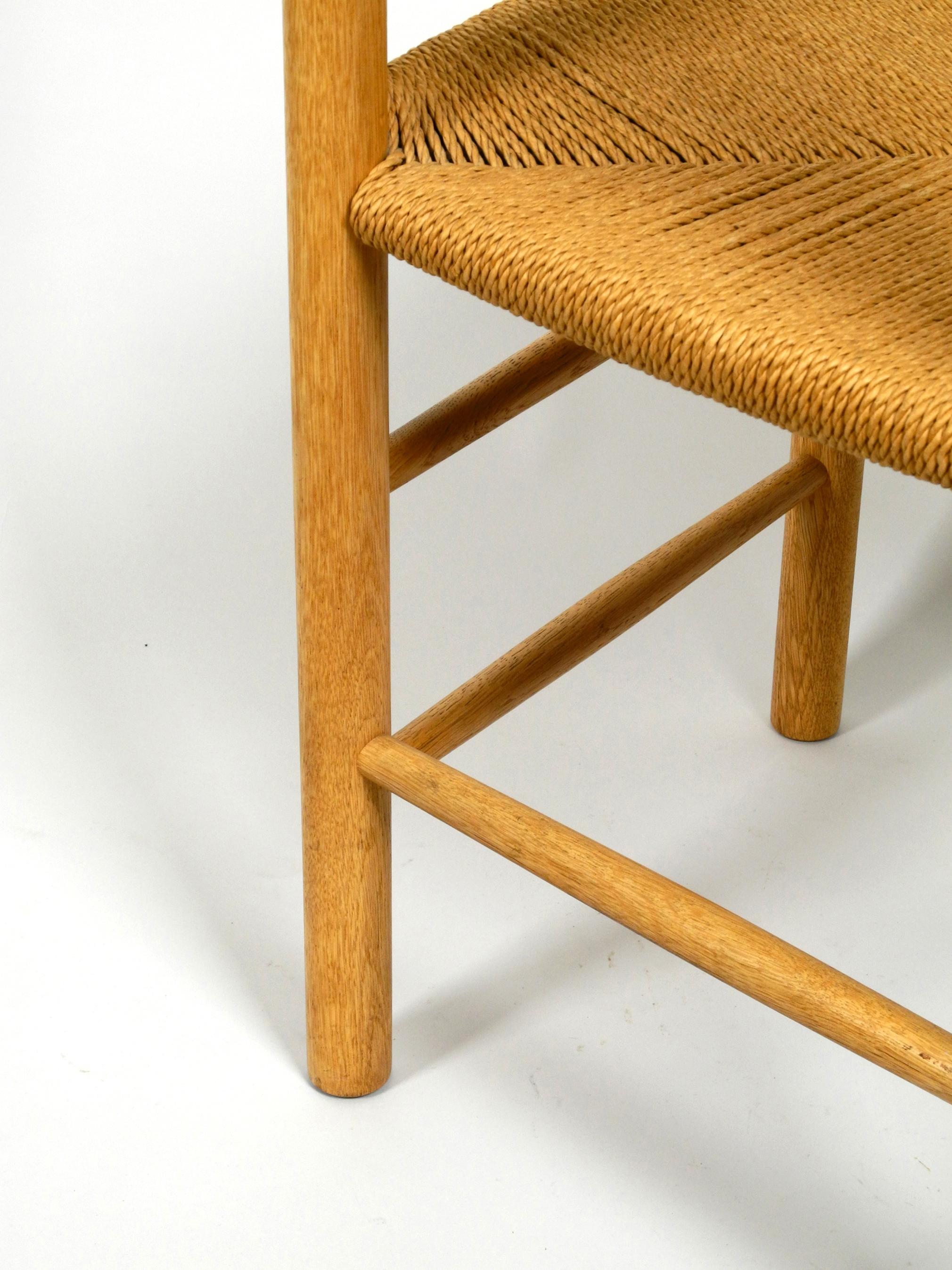 Four J39 Mogensen Chairs in Oak and Cord Weaving by Børge Mogensen Fredericia 2