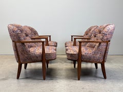 Cuatro sillas de salón Janus de Edward Wormley para Dunbar