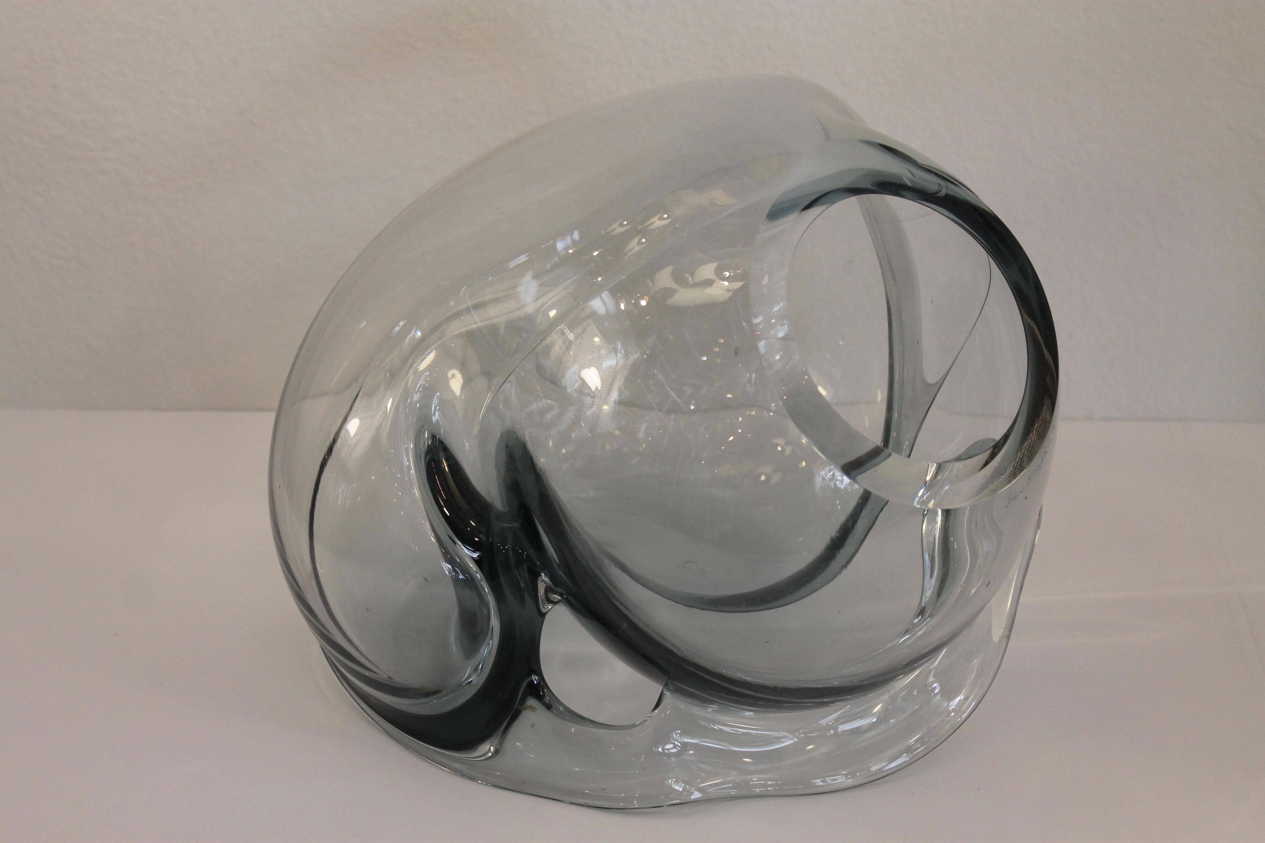 Mid-Century Modern Four John Bingham Handblown Glass Sculptures