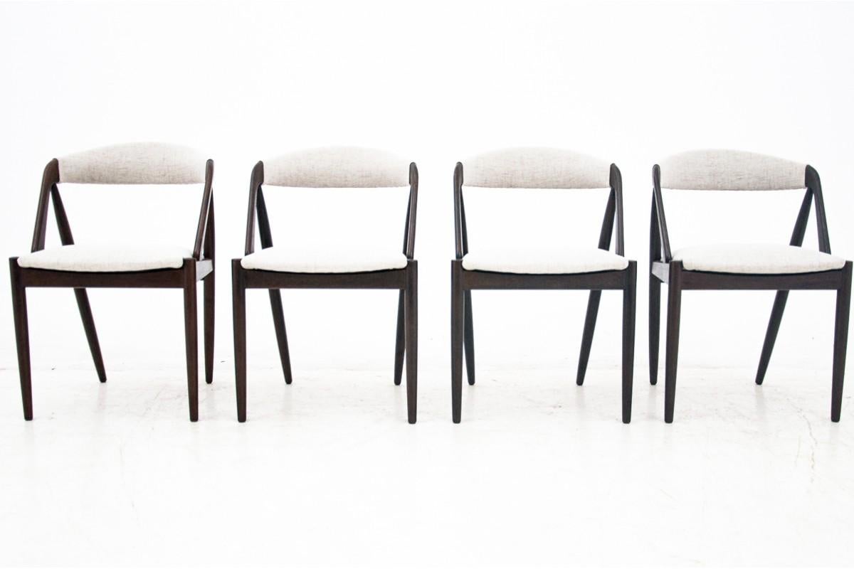 Four Kai Kristiansen Model 31 Teak Dining Room Chairs For Sale 7