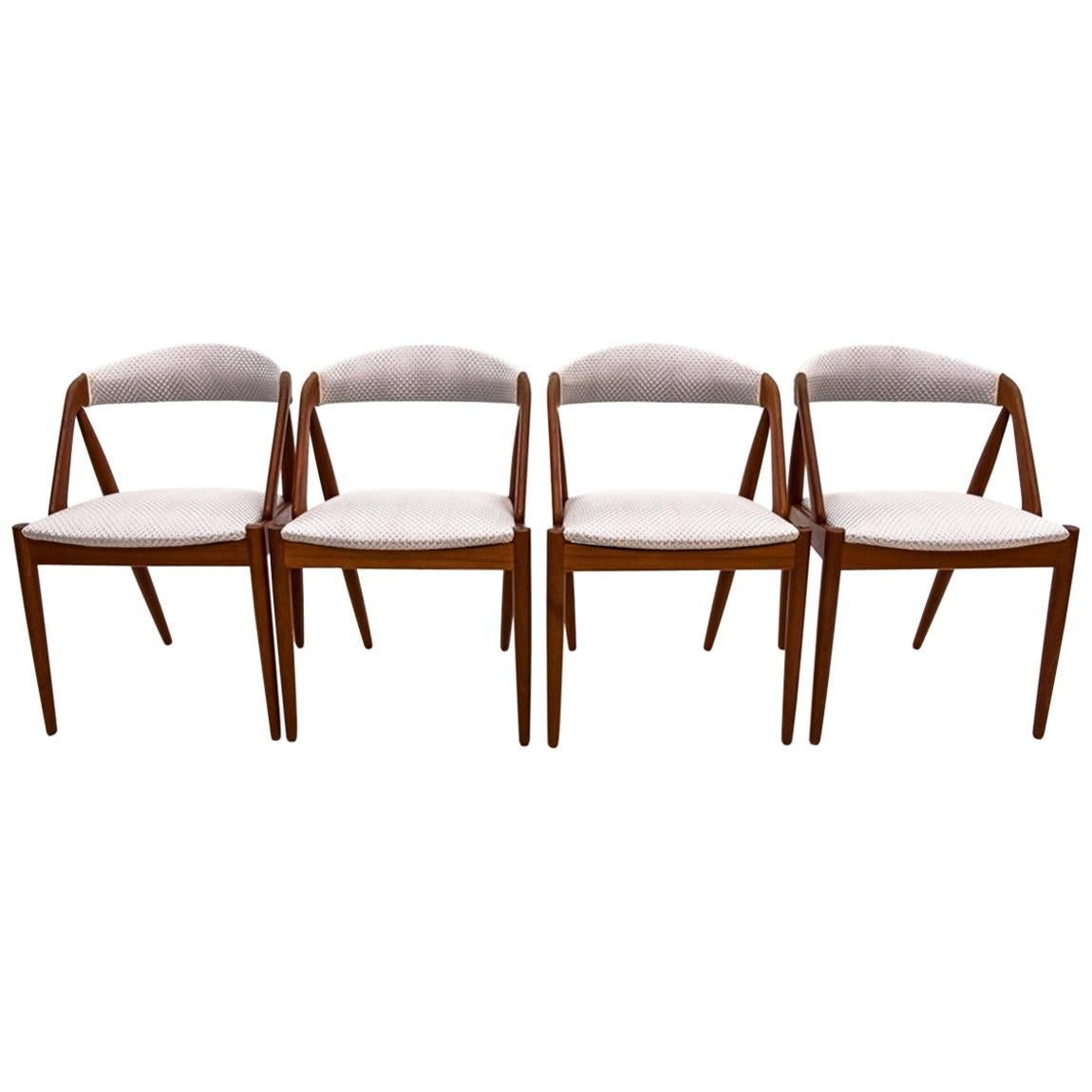 Four Kai Kristiansen Model 31 Teak Dining Room Chairs