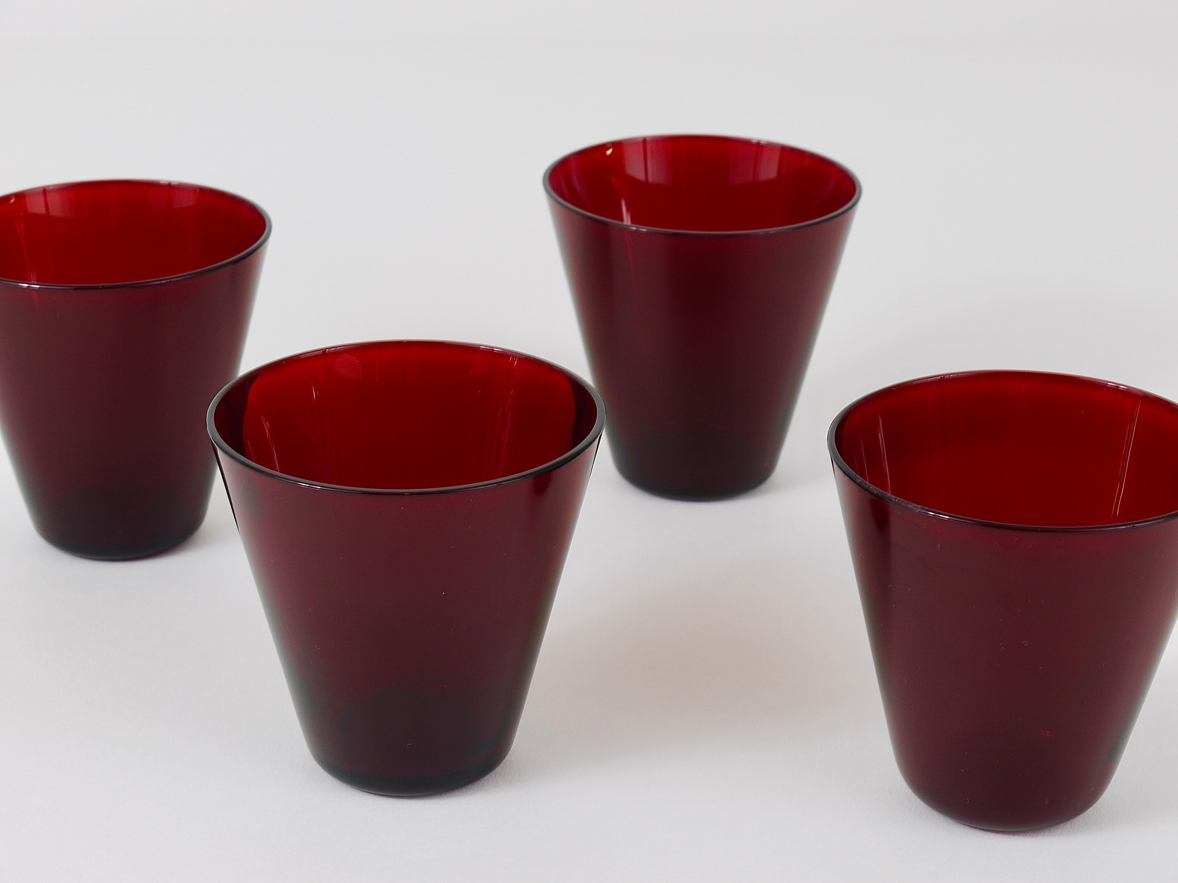 Four Kaj Franck Kartio Midcentury Drinking Glasses by Nuutajarvi Nottsjo  Finland For Sale at 1stDibs | kaj franck glass, red glass drinking glasses,  kaj franck glasses