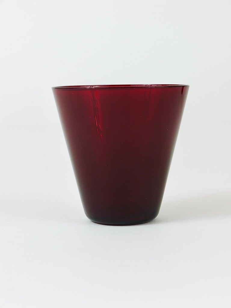 Four Kaj Franck Kartio Midcentury Drinking Glasses by Nuutajarvi