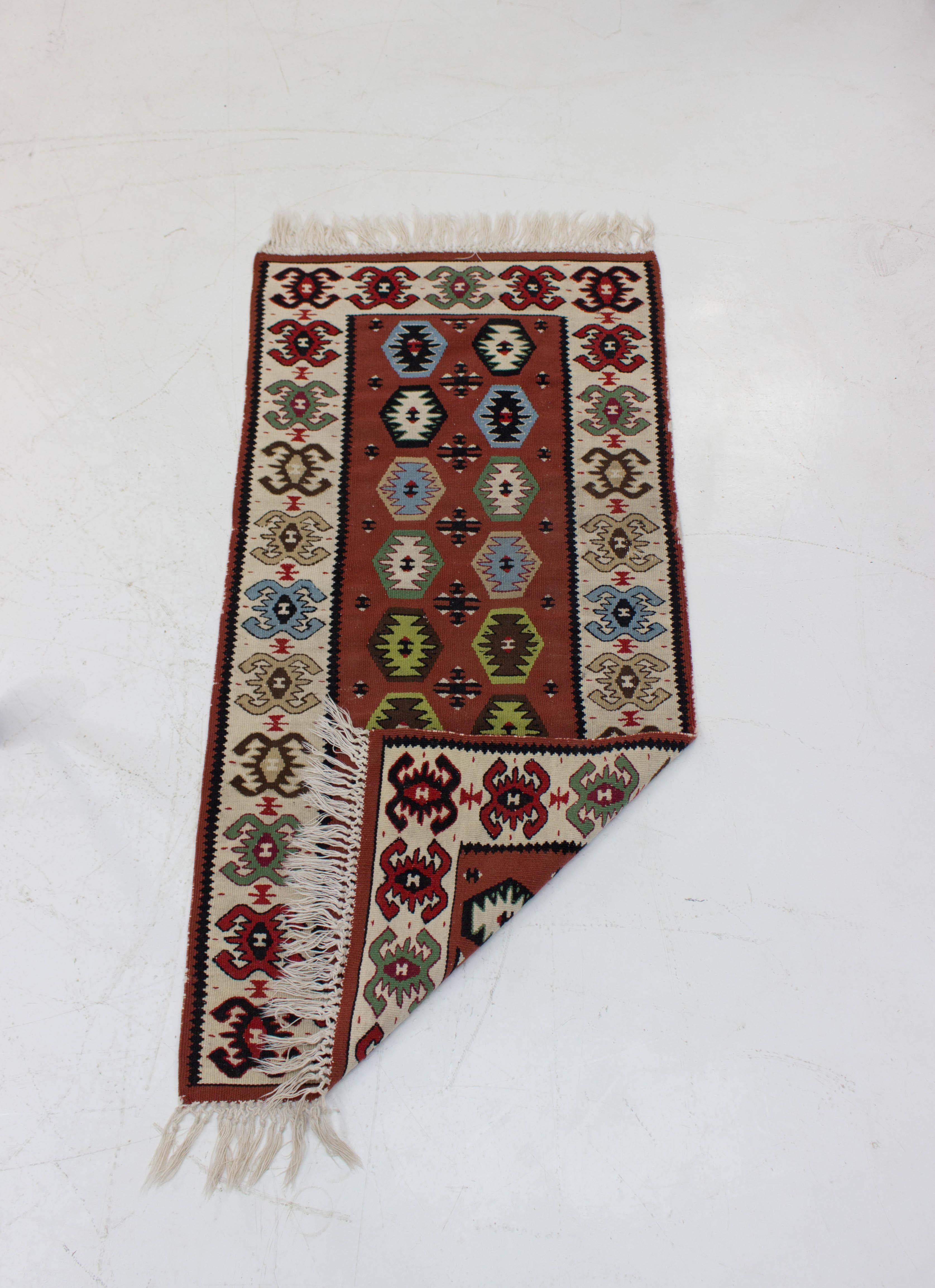 Wool Four Kilim Rugs from Czechoslovakia, 1960s