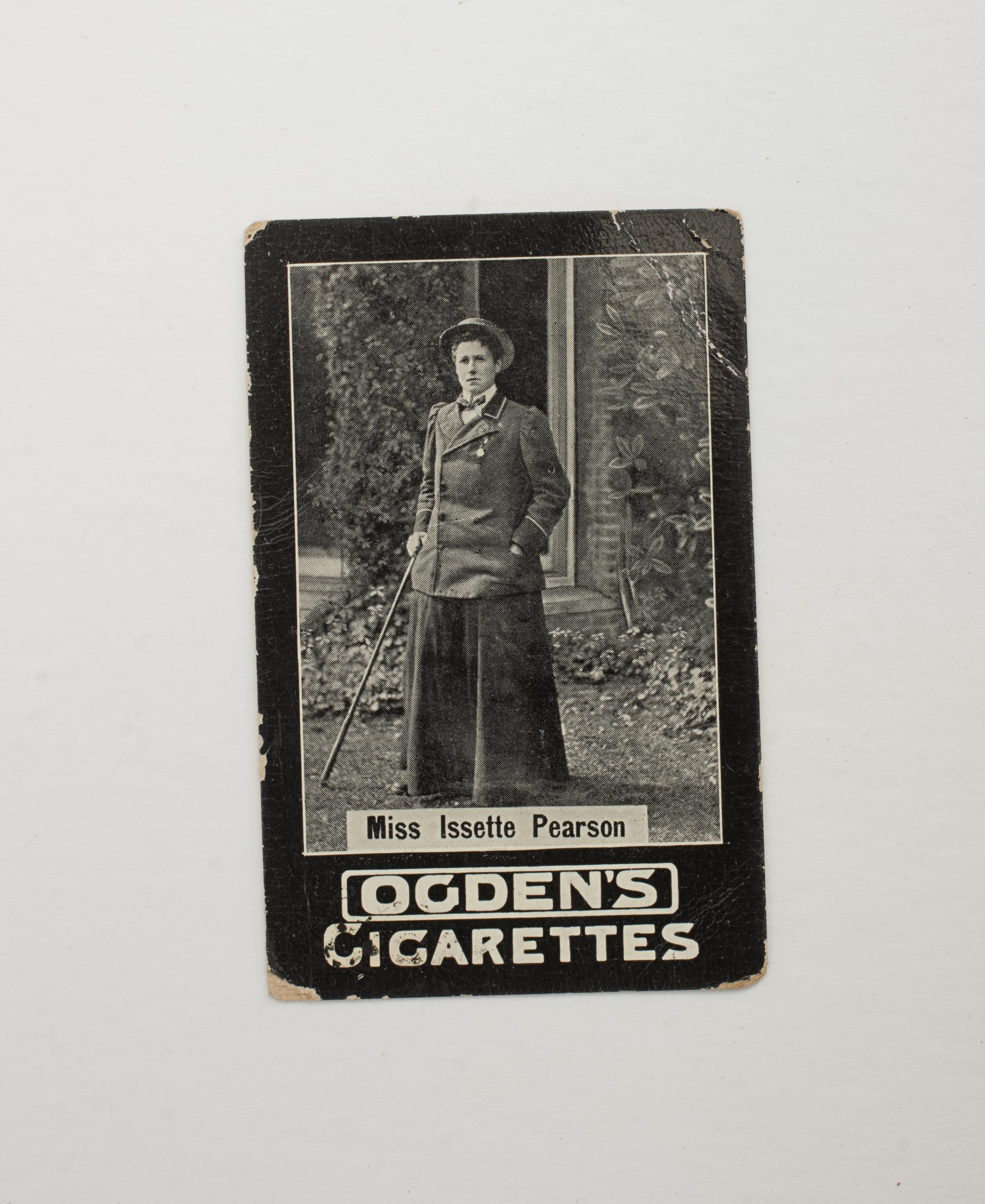 Early 20th Century Four Ladies Cigarette Cards by Ogdens For Sale