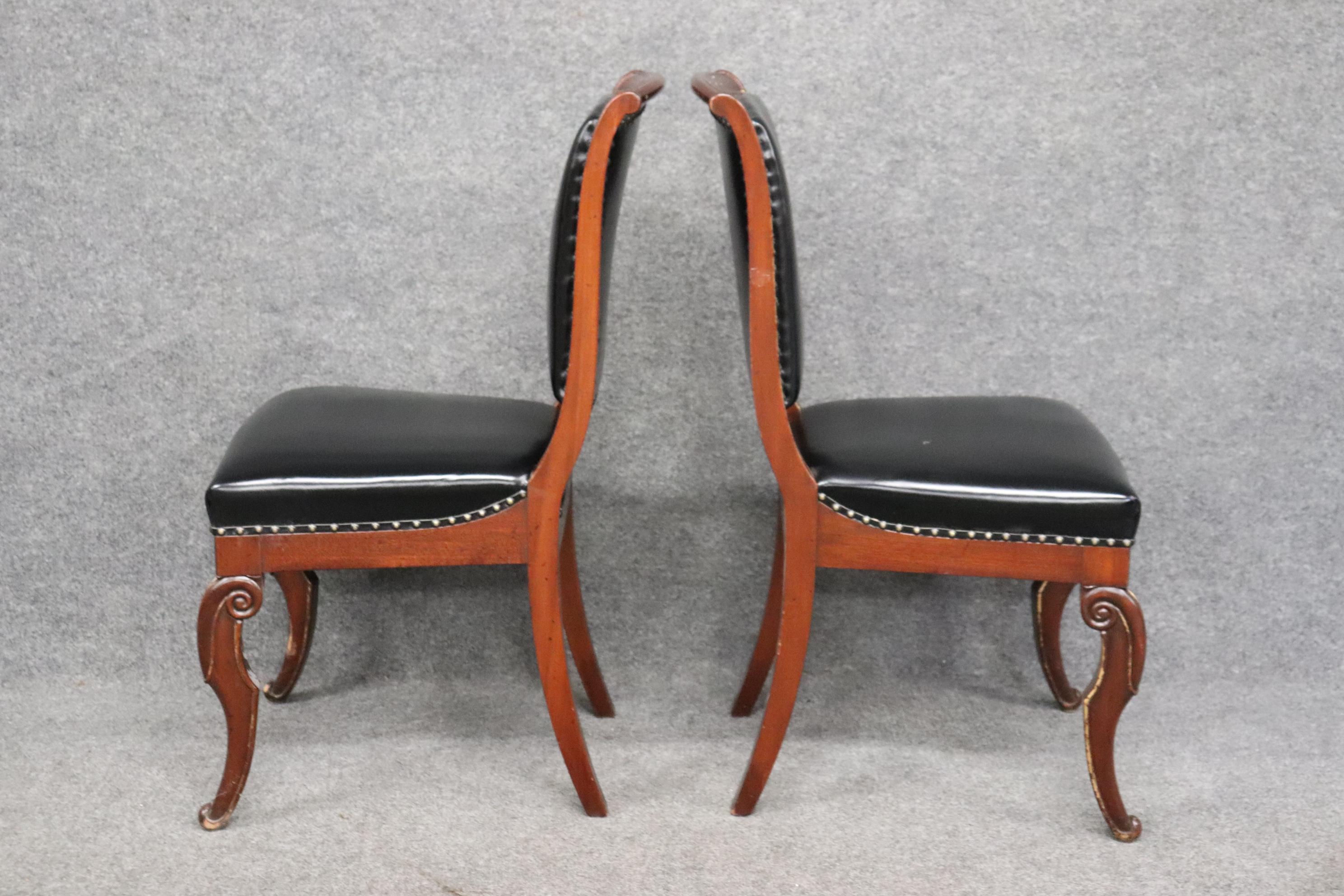 Travail du bois  Quatre chaises de salle à manger Regency de la fin du XIXe siècle par Jean Selme pour Maison Jansen en vente