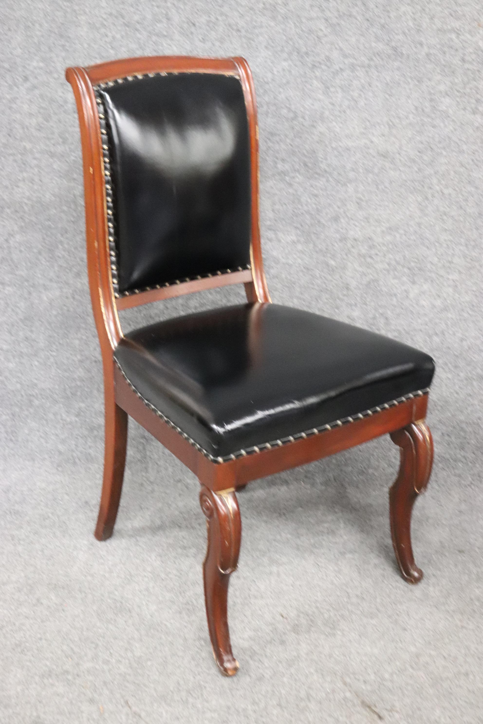  Quatre chaises de salle à manger Regency de la fin du XIXe siècle par Jean Selme pour Maison Jansen en vente 1